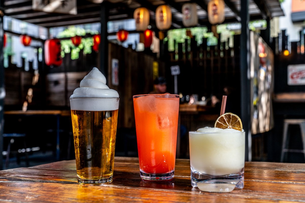 Pick your poison: Crisp Kirin with a frozen foam cap (only available at our Domo Alley Gato patio), a tart Lemon Chill Slush (non-alc), or a fruity Guavarito? Whatever you pick, we’ve got the cure for Texas heat.
