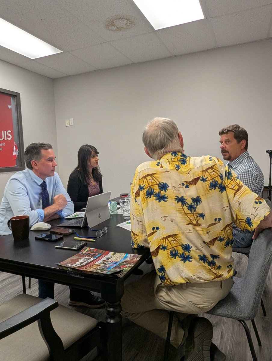 TimLouisKitCon's tweet image. It was great to meet with Jeff Stager and Mark Reusser from the Waterloo Federation of Agriculture alongside MP Bardish Chagger to discuss how we can continue supporting the hardworking farmers and producers who feed our communities.
Waterloo Region is a leader in agricultural…