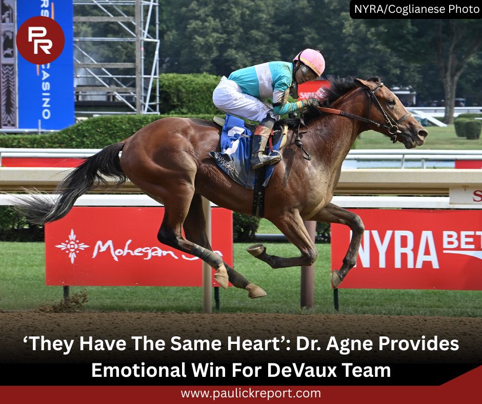 The son of Lady Eli was named for late veterinarian Dr. Robert Agne, who was part of the team credited with saving the champion racemare's life during her bout with laminitis.

tinyurl.com/mtxdsjjc