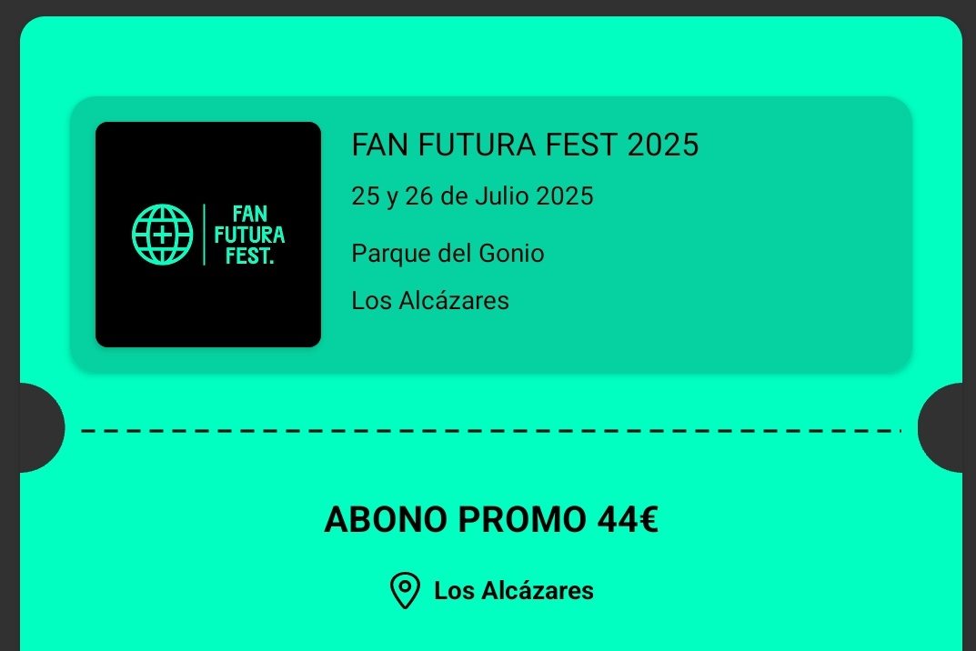 ana_dysi's tweet photo. ‼️VENDO 2 ABONOS PARA EL FANFUTURA A PRECIO DE COMPRA (44€, precio negociable) ‼️
📆 25 y 26 de julio
📍San Javier, Región de Murcia 
+info en nuestro DM o por insta: @ ana.dysi / @  marimar_mst
#fanfutura #losalcazares #sanjavier #judeline #kaze #badgyal #tiagopzk #khea #cupido https://t.co/dZssAKLsrD