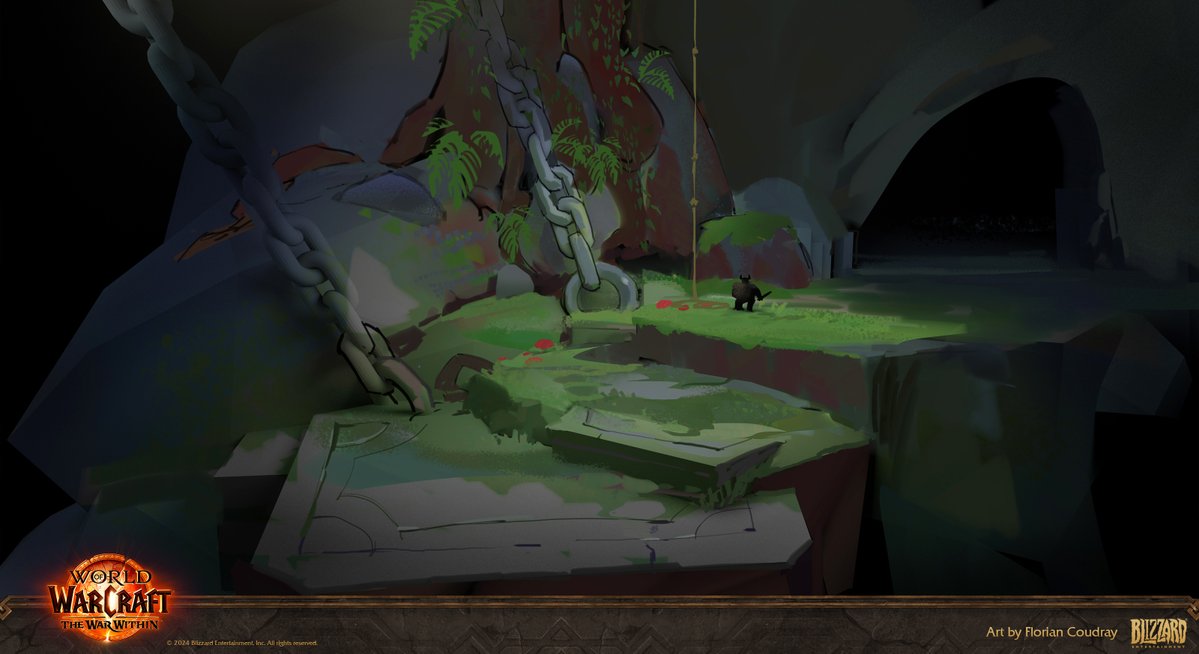 floriancoudray's tweet image. Can't believe I finally get to share this very small sneak peak of some of the work I did back in 2021 for World of Warcraft the War Within!