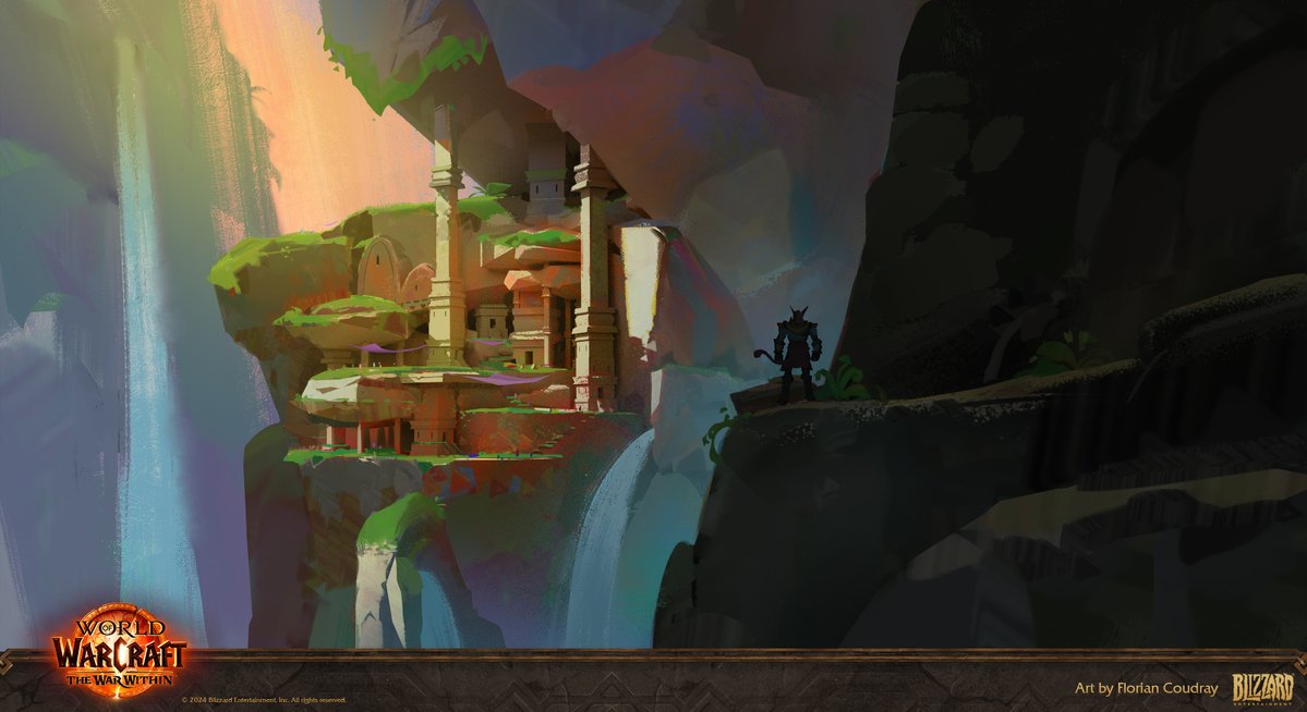 floriancoudray's tweet image. Can't believe I finally get to share this very small sneak peak of some of the work I did back in 2021 for World of Warcraft the War Within!