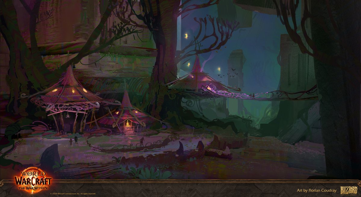 floriancoudray's tweet image. Can't believe I finally get to share this very small sneak peak of some of the work I did back in 2021 for World of Warcraft the War Within!