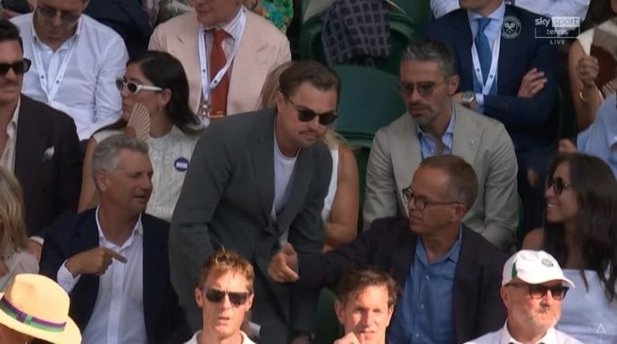 HerberMax's tweet photo. @ROLEX E dietro c’era anche il marito di #LaraGut, il nuovo dirigente del Watford @ValonBera 
#Wimbledon https://t.co/3wKEKohGMa