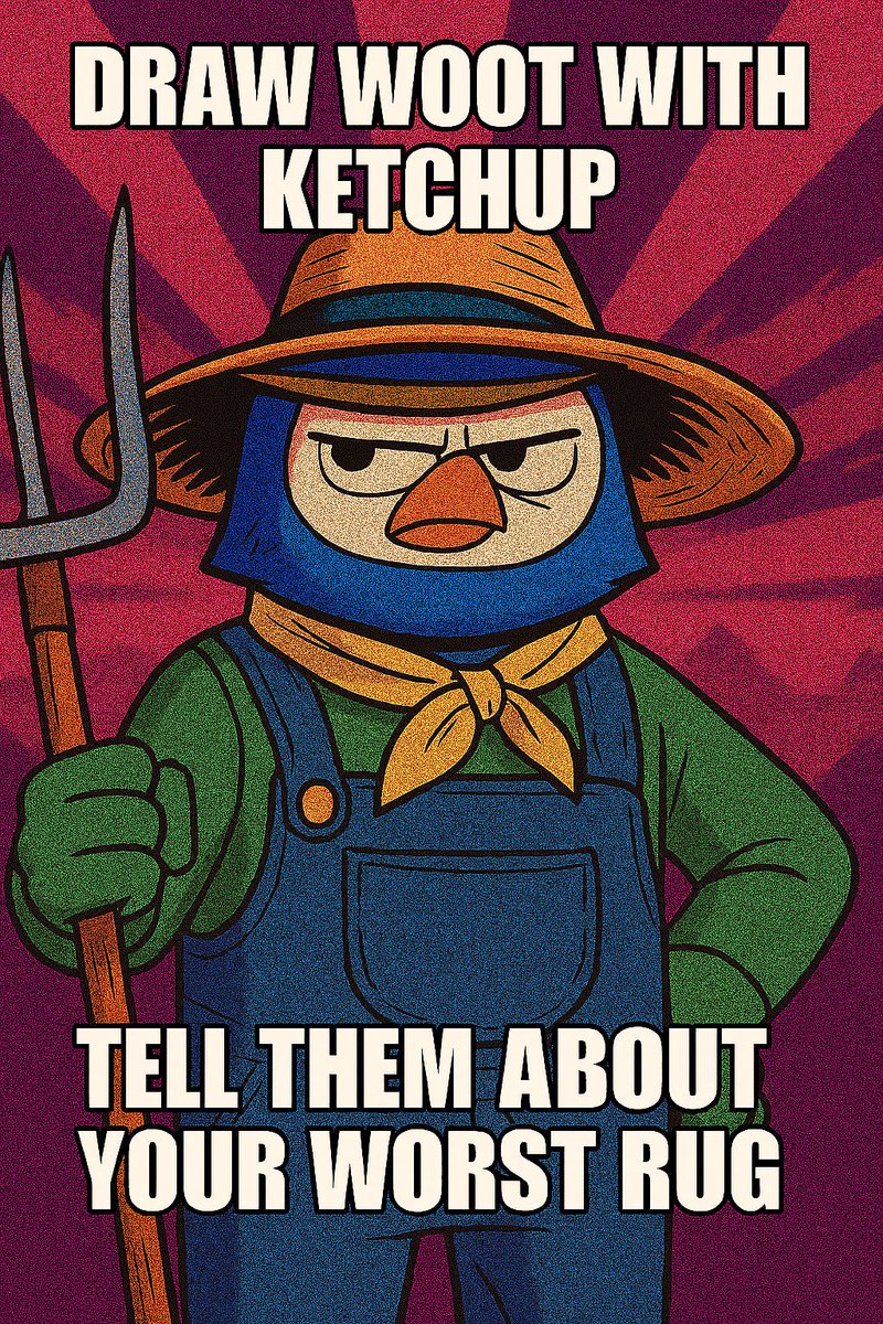 🗑️ You minted garbage. 
🙇 You held rugs. 
📈 You bought the top and told yourself “it’s early.” 

And yet, you're still here.
That’s why JustWoot might actually want you.

🧠 Be chaotic, be cringe, cooked this.
But for the love of lore, don’t be boring.

Or stay outside while