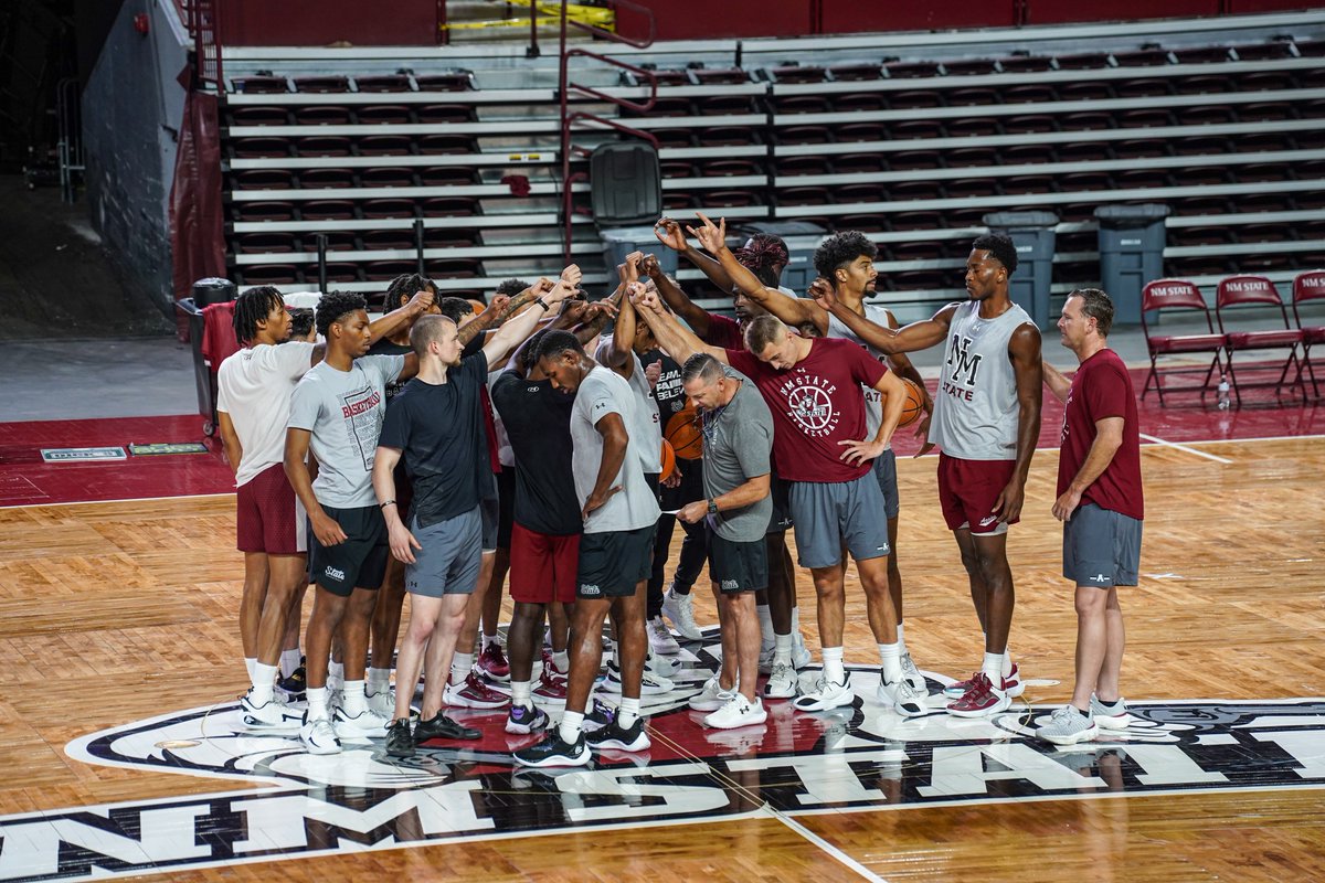NMStateMBB's tweet image. Laying the foundation. 🏗️

#AggieUp