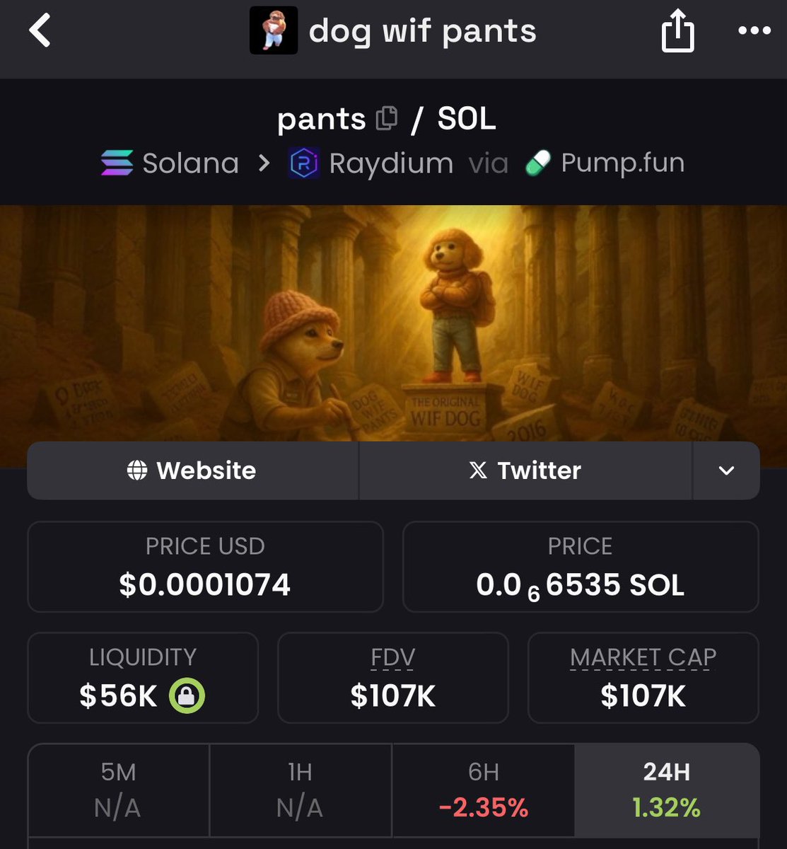 It’s not clocking to you….

$PANTS ⏰