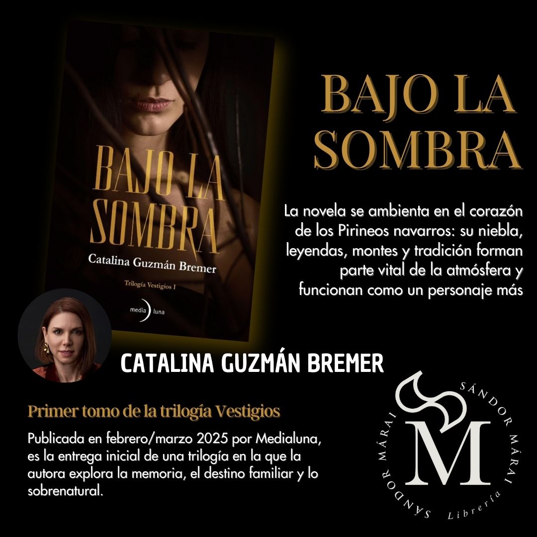 SandorMaraiLib's tweet image. El sábado 19 de julio a las 18 hrs, #CatalinaGuzmanBremer presenta y firma Bajo la sombra en Sándor Márai Librería. Una novela visual, poética y poderosa sobre identidad, salud mental y secretos familiares. Reserva por WhatsApp 6143725212. ¡No te pierdas este encuentro literario!