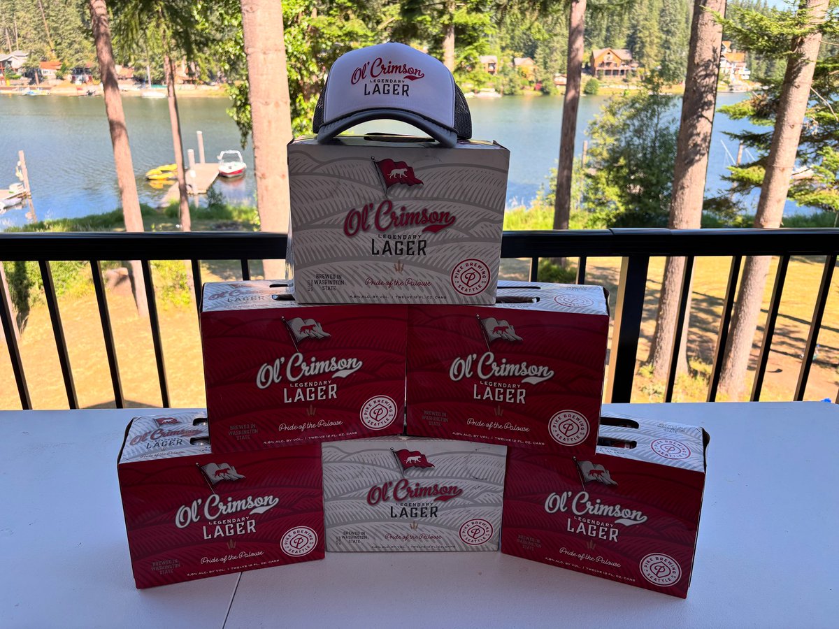 We’ve got our supplies for the weekend! Make sure you take advantage of the opportunity to support the @cougcollective by drinking the best beer on the shelf, Ol Crimson Legendary Lager! Go Cougs!