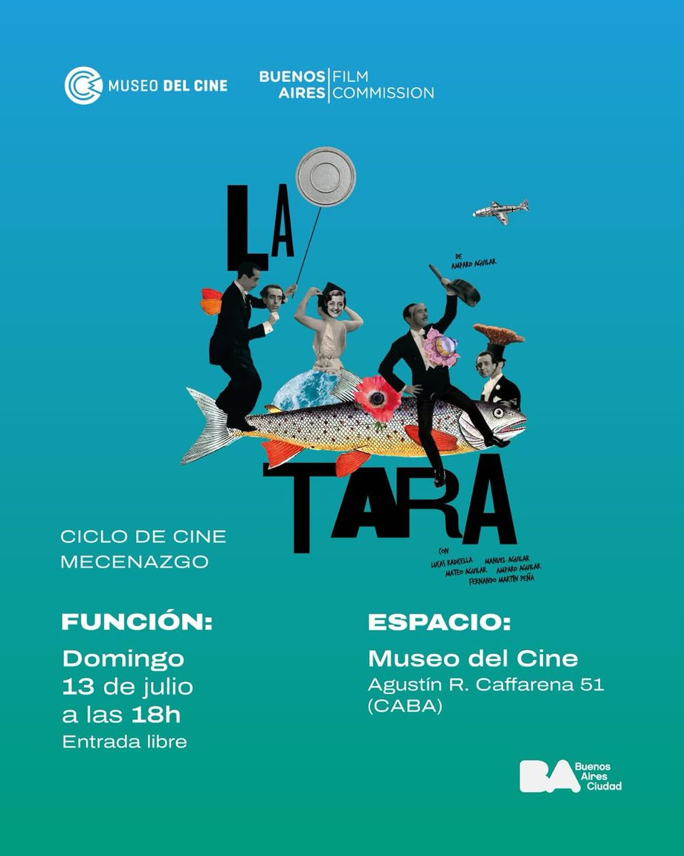 MuseoDelCineBA's tweet image. Domingo 13 a las 18 h | Ciclo #Mecenazgo
La Tara (Amparo Aguilar, 2022)
Un viaje entre mitos del cine, laúdes y memorias familiares: los Aguilar encuentran la banda sonora de Tararira (1936) y abren un viaje entre Argentina y España.