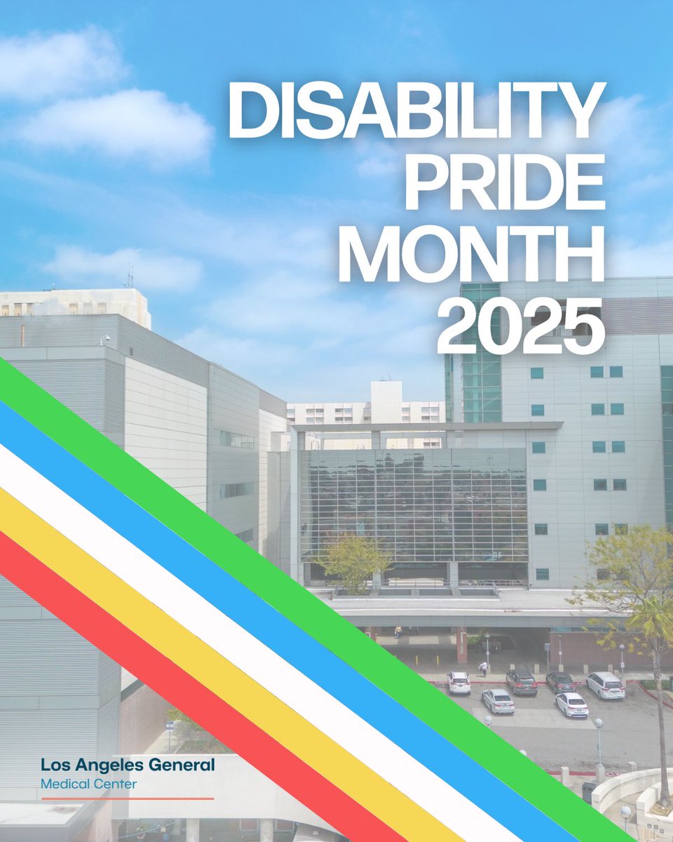 LAGeneralMed's tweet image. July is Disability Pride Month! At LA General, we celebrate the contributions of people with disabilities and thank our staff who champion accessibility and inclusion—especially those living with a disability. Your work strengthens our mission.