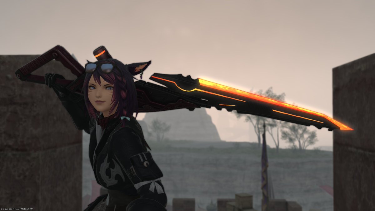 RealNyaatsuki's tweet photo. @EntomoloMoth Big sword, but she's got a bigger heart https://t.co/BfQlRNo1nA
