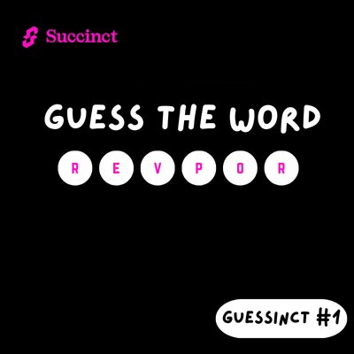 SAkparo's tweet image. I'm starting a 14 Days Challenge for @SuccinctLabs Community 

It's called Guessinct ™️

Guessinct is a challenge in which you will be guessing Succinct related words 

So let's start with Day 1  

Guess the succinct word below 🗨️