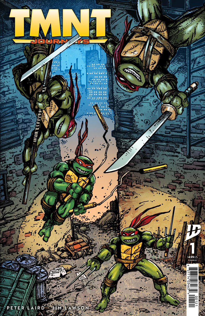 Legendary #TeenageMutantNinjaTurtles co-creator Peter Laird joined forces with #JimLawson &amp; the legendary talent at #MirageStudios to continue the epic journey of the Ninja #Turtles.

#TMNTJourneys reprints that series here for the first time!

Preorder #TMNT: Journeys #1 LCS!