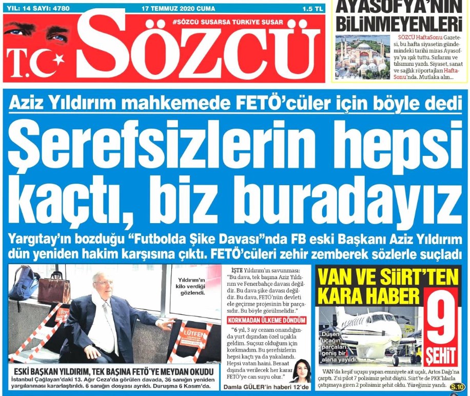 🔹🔸Adaleti geciktirenler ve kumpas'a alet olan işbirlikçiler derhal hesap vermeli. Gecikmiş adalet, adalet değildir.

#3TemmuzKumpası
#AliİsmailKorkmaz
#FenerbahçeYıkılmaz
#3TemmuzTartışmayaKapalı
#FenerbahçeBuradaFaillerNerede
#3TemmuzKumpasçılarıHesapVerecek