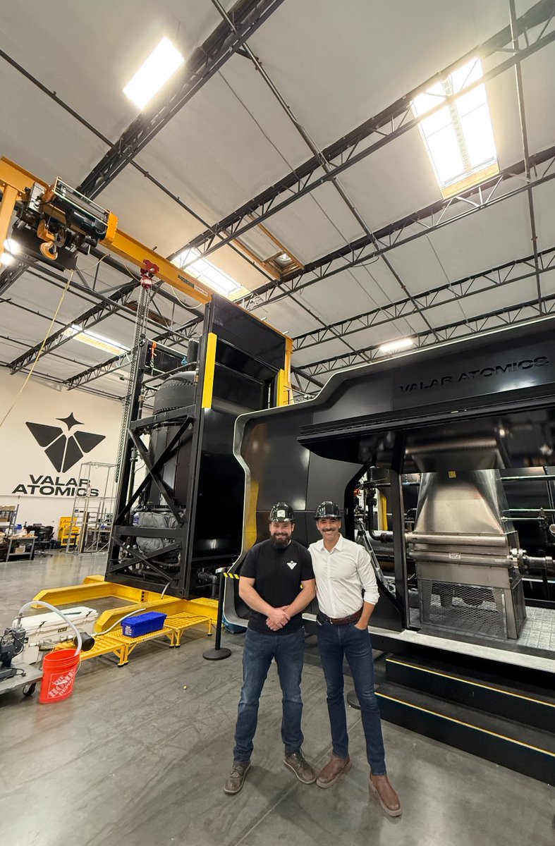 Yesterday, I had the opportunity to visit <a href="/valaratomics/">Valar Atomics</a>  in El Segundo, CA, thanks to <a href="/KipMock/">Kip Mock</a>  for arranging the visit and <a href="/elijahfroh/">E Froh</a>  for guiding us through the facility.

#Valar is at the forefront of transforming nuclear energy with its production of small modular reactors