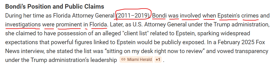 <a href="/ShawnRyan762/">Shawn Ryan</a> My support is with <a href="/FBIDirectorKash/">FBI Director Kash Patel</a> &amp; <a href="/FBIDDBongino/">Dan Bongino</a> 

I say that as a Florida resident who lived through have Pam Bondi as an AG here in Florida. If my memory is correct she gave Epstein a slap on the wrist when she had to opportunity to prosecute him.