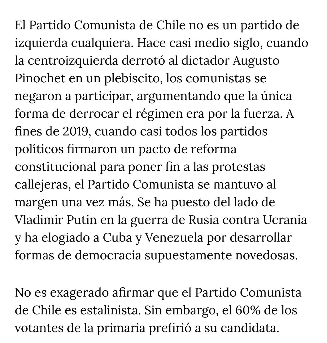 Deshonestidad intelectual de Andrés Velasco al decir que el Partido Comunista se excluyó del plebiscito de 1988, cuando llamó a inscribirse en los registros electorales y participó de los comandos locales (fue excluido del Comando Nacional por la DC).