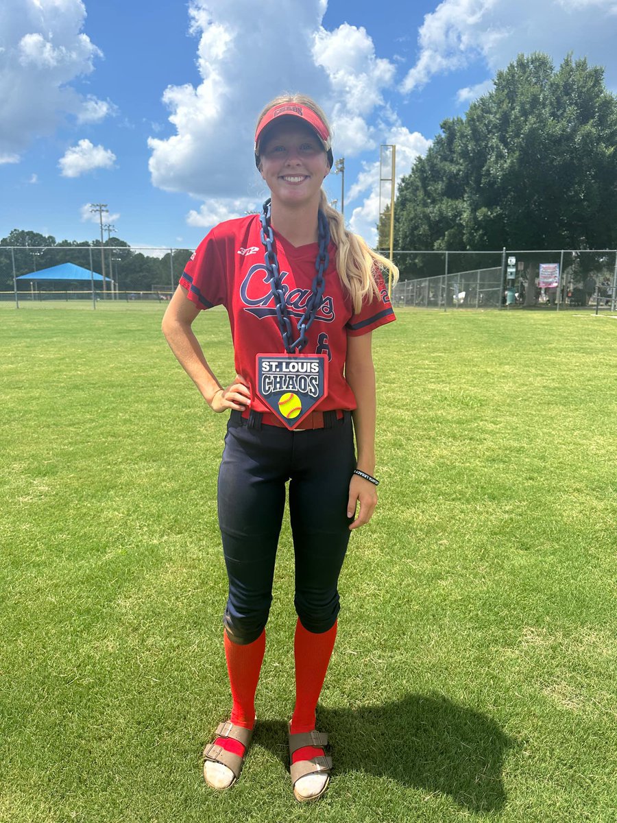 St. Louis Chaos 18U-Gentile (@stlchaos18u) on Twitter photo Another good win in pool play. The team voted <a href="/elle_van_b/">Elle van Breusegen</a> as MVP. This <a href="/SIUESB/">SIUE Softball</a> commit’s timely hitting and speed helped push the team ahead of Lady Dukes Gold Gaskill. #ChaosUKnow <a href="/StLChaos/">StL Chaos</a> <a href="/ExtraInningSB/">EXTRA INNING SOFTBALL</a> <a href="/BallGirlSports/">BallGirlSports</a> <a href="/CoastRecruitsSB/">Coast Recruits 🥎</a> Another good win in pool play. The team voted <a href="/elle_van_b/">Elle van Breusegen</a> as MVP. This <a href="/SIUESB/">SIUE Softball</a> commit’s timely hitting and speed helped push the team ahead of Lady Dukes Gold Gaskill. #ChaosUKnow <a href="/StLChaos/">StL Chaos</a> <a href="/ExtraInningSB/">EXTRA INNING SOFTBALL</a> <a href="/BallGirlSports/">BallGirlSports</a> <a href="/CoastRecruitsSB/">Coast Recruits 🥎</a>