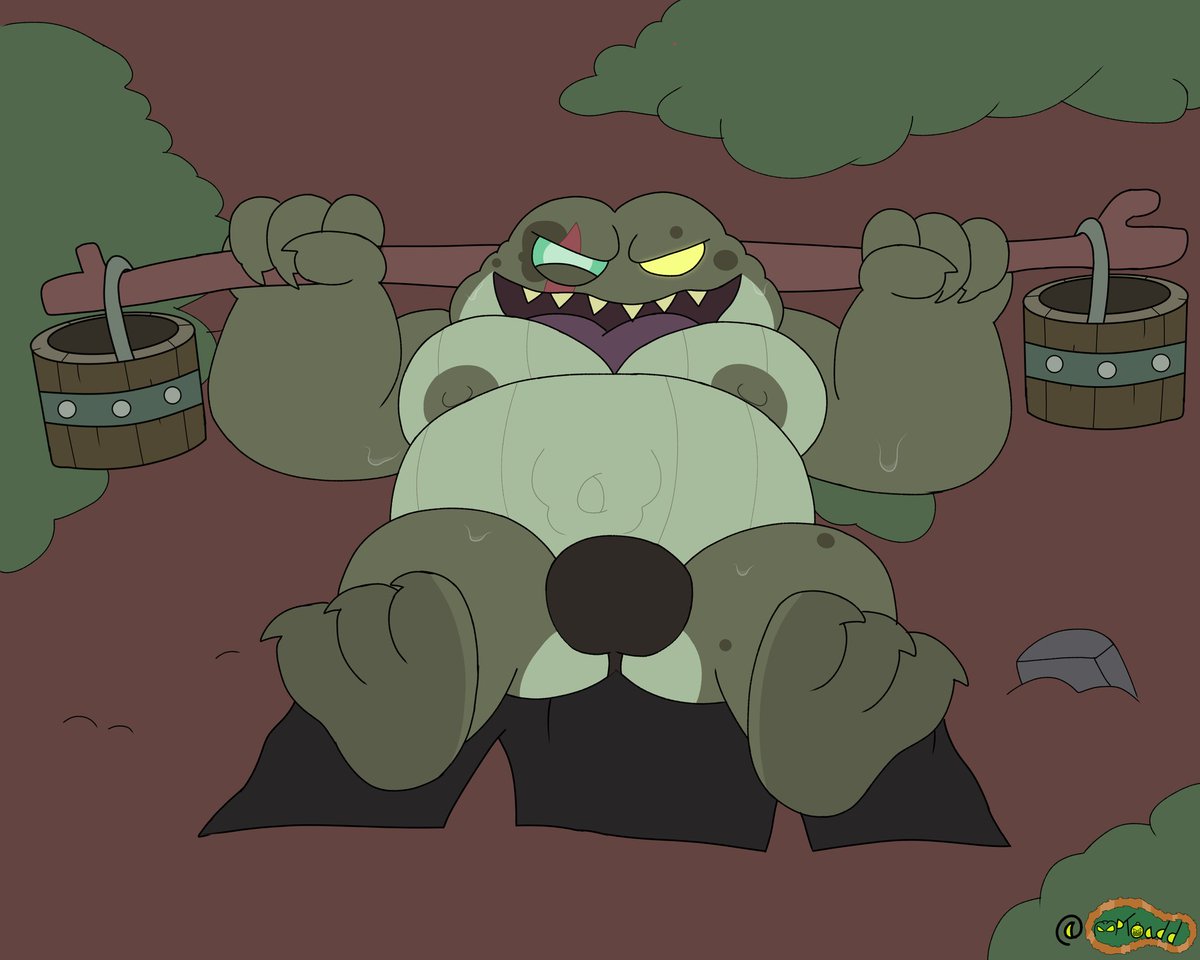 MPToadd's tweet image. Captain Grime liftin weights in the woods to get beefy for a big battle comin up

C-mission for a friend n appreciate for hittin me up with this!🎃

#Amphibia #Grime