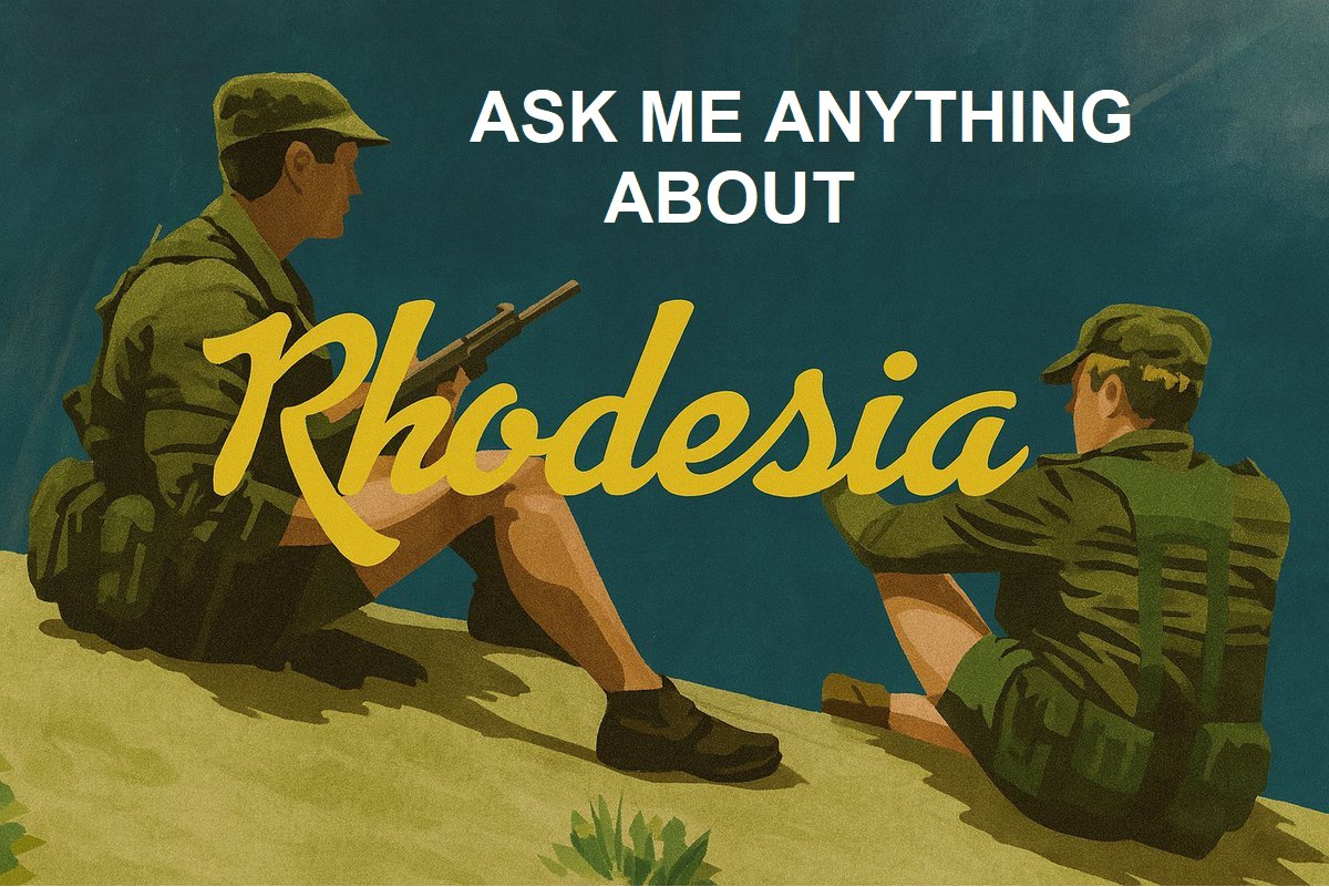 To celebrate my Rhodesia book being for sale, I'm doing an AMA on the Rhodesian Bush War. amzn.to/44KFxWs
Fire away!