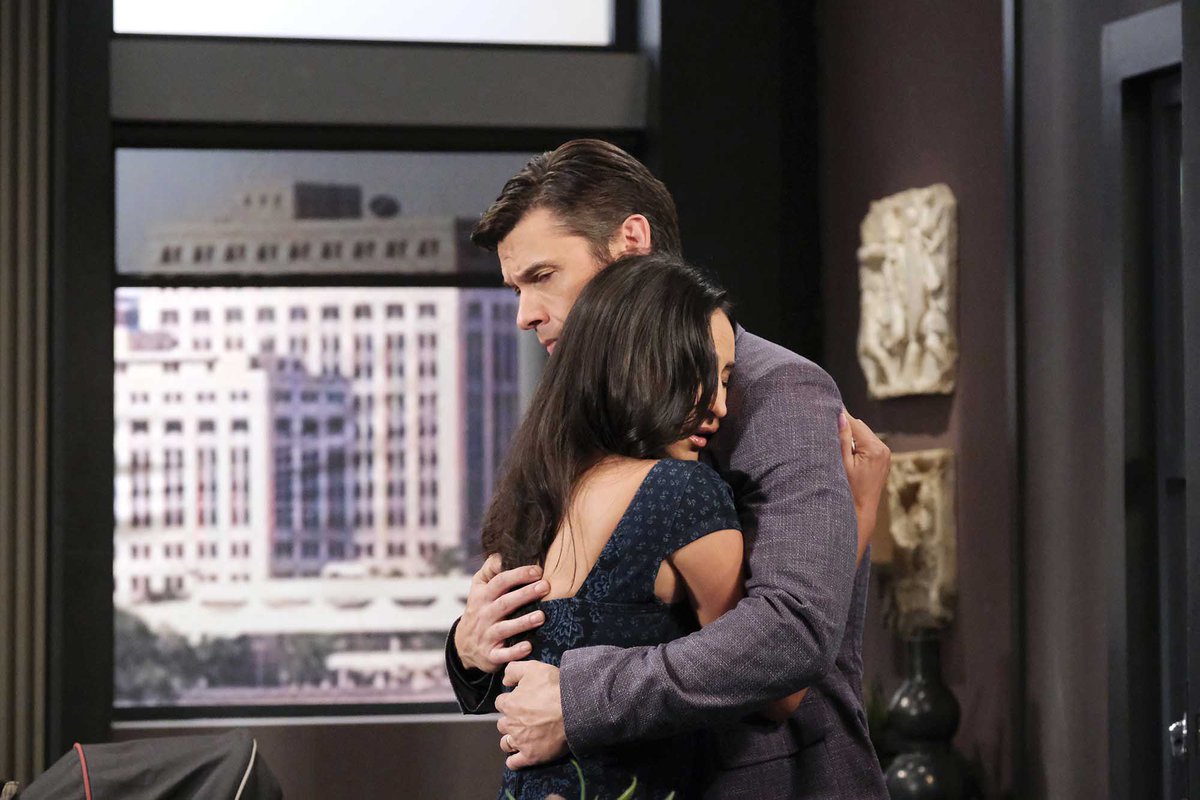 Next week on #Days: Xander comforts Gabi! 🫂 #Xabi <a href="/PaulTelfer/">Paul Telfer</a> <a href="/CherieAJimenez/">CHERIE JIMENEZ 🦋 FARIS</a> 
Pic via <a href="/SoapDigest/">Soap Opera Digest</a>