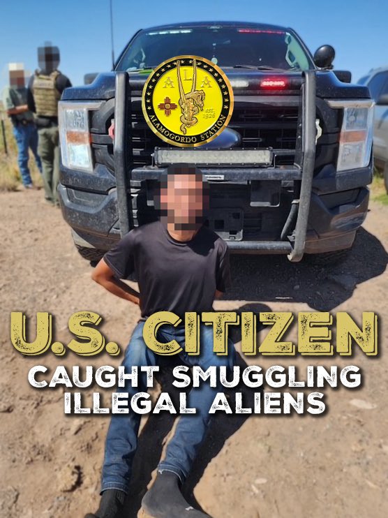 USBPChiefEPT's tweet image. Illegal aliens arrested in a traffic stop, including a U.S. citizen driver!
Alamogordo & El Paso Sector BP Agents, Lincoln County Sherriff’s Office, & HSI arrested 4 illegal aliens and driver in traffic stop—Coordinated effort led to arrests & vehicle seizure.
#newmexico