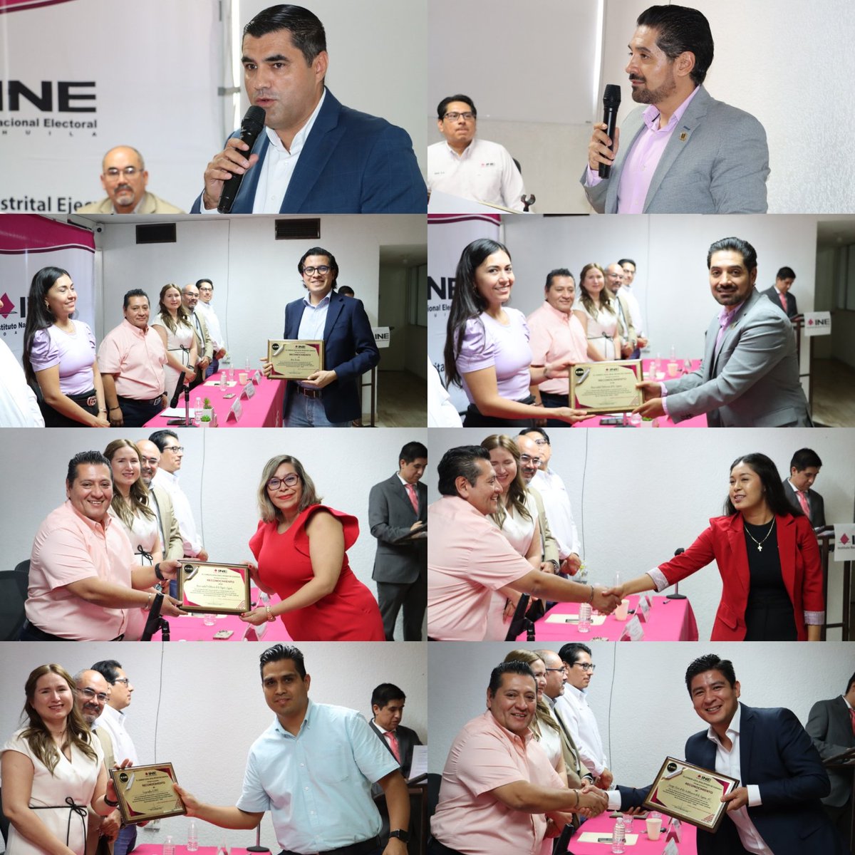 En Torreón, el INE Coahuila entregó reconocimientos a 35 organizaciones públicas y privadas de la Comarca Lagunera, que participaron en la promoción del voto durante el Proceso Electoral Extraordinario del Poder Judicial de la Federación.