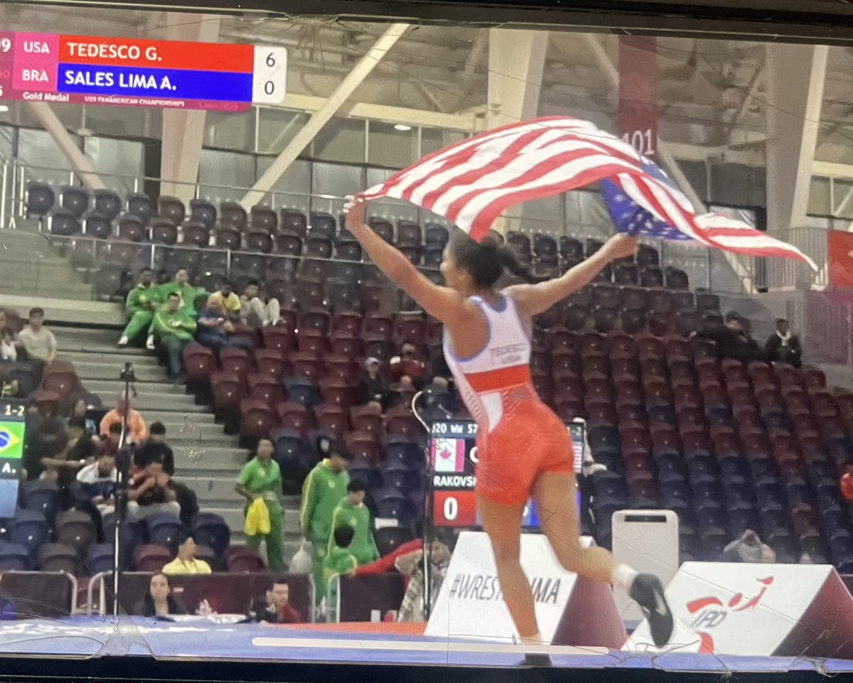 With a pin vs Brazil Tedesco win U-20 pan ams !!! <a href="/lgbraveswrstle/">Lake Gibson Braves Wrestling</a> <a href="/PolkSchoolsNews/">Polk County Public Schools</a> <a href="/PolkCountyFL/">Polk County Florida</a> <a href="/LGHSOfficial/">Lake Gibson High School</a> <a href="/USAWrestling/">USA Wrestling</a>