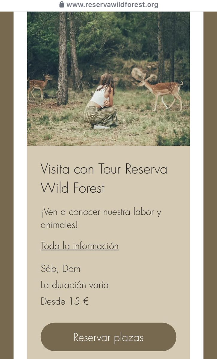 ExCarnaka's tweet photo. En #reservawildforest siguen cobrando entrada sin disponer de permiso de parque zoológico sin que @territoricat @mossos i @agentsruralscat hagan nada al respecto. https://t.co/A7vkK4XGj3