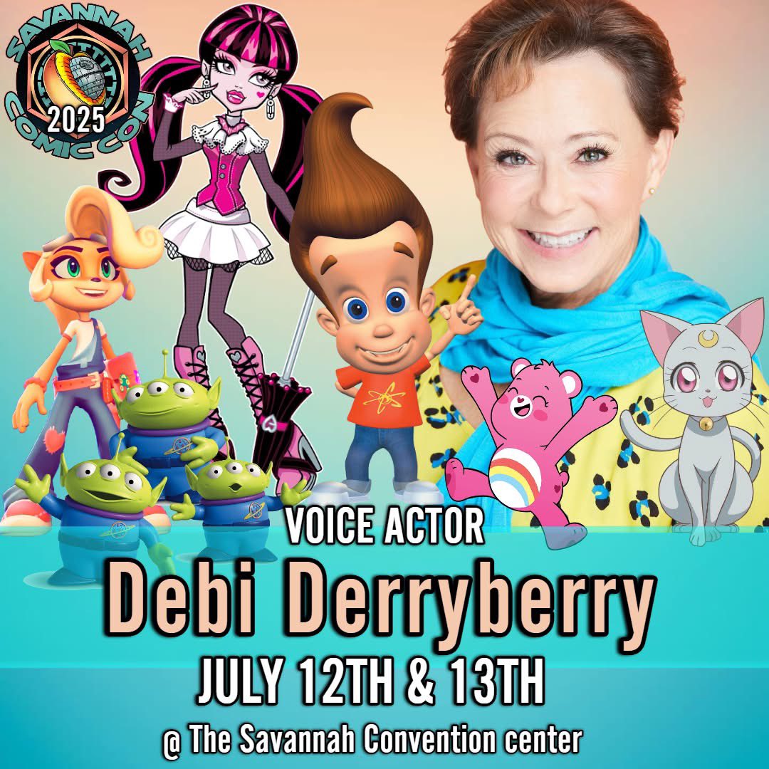 LevelUpVO's tweet image. Excited that @Aaron__Dismuke #senkuishigami and #DebiDerryberry #JimmyNeutron will be at @SavannahComic Saturday July 12- Sunday July 13th.