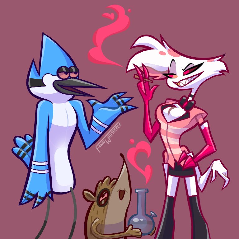 _fawn_whisperer's tweet photo. Idk :3
.
.
#HazbinHotel #HazbinHotelangeldust #angeldust #TheRegularShow https://t.co/DktrwouSng