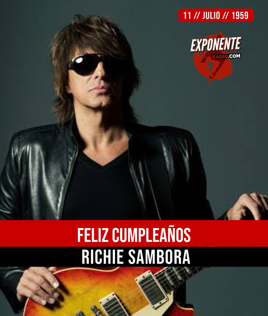 #UnDiaComoHoy 📅

66 años de <a href="/TheRealSambora/">RICHIE SAMBORA</a> guitarrista principal, compositor y corista de <a href="/BonJovi/">Bon Jovi</a> de 1983 a 2013.
Su estilo de guitarra, influenciado por el blues y el hard rock, aportó a la banda un filo melódico distintivo.

exponenteradio.com ⚡️
#RichieSambora
#BonJovi