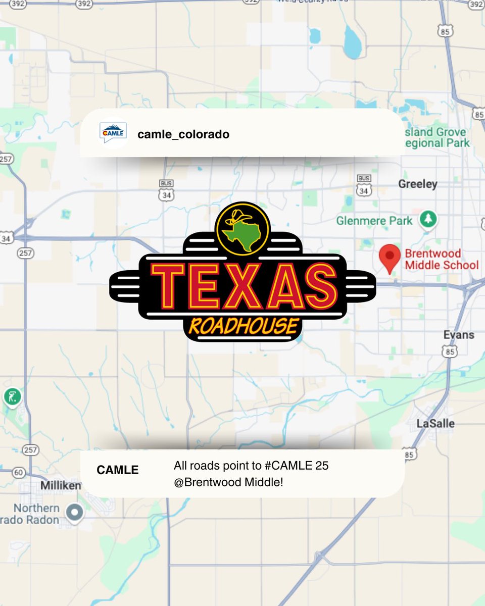 camlecolorado's tweet image. We’re excited to welcome TX Roadhouse as a #CAMLE25 partner!
From legendary bread to legendary hospitality, we’re grateful to have them on board as we celebrate Excellence for All and build community together. 
📍See you at Brentwood MS on September 27!
#MiddleSchoolMatters