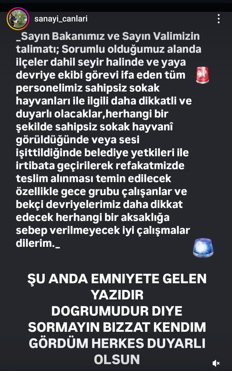Güvenli Şehirler (@guvenlisehirler) on Twitter photo Sayın İçişleri bakanımız <a href="/AliYerlikaya/">Ali Yerlikaya</a> yine hassasiyetini gösterdi.
Valilerle yaptığı toplantı sonrası Emniyet teşkilatına başıboş köpeklerin toplanması konusunda daha etkin çalışması için yeni bir yazı gönderdiği söyleniyor. Sayın İçişleri bakanımız <a href="/AliYerlikaya/">Ali Yerlikaya</a> yine hassasiyetini gösterdi.
Valilerle yaptığı toplantı sonrası Emniyet teşkilatına başıboş köpeklerin toplanması konusunda daha etkin çalışması için yeni bir yazı gönderdiği söyleniyor.