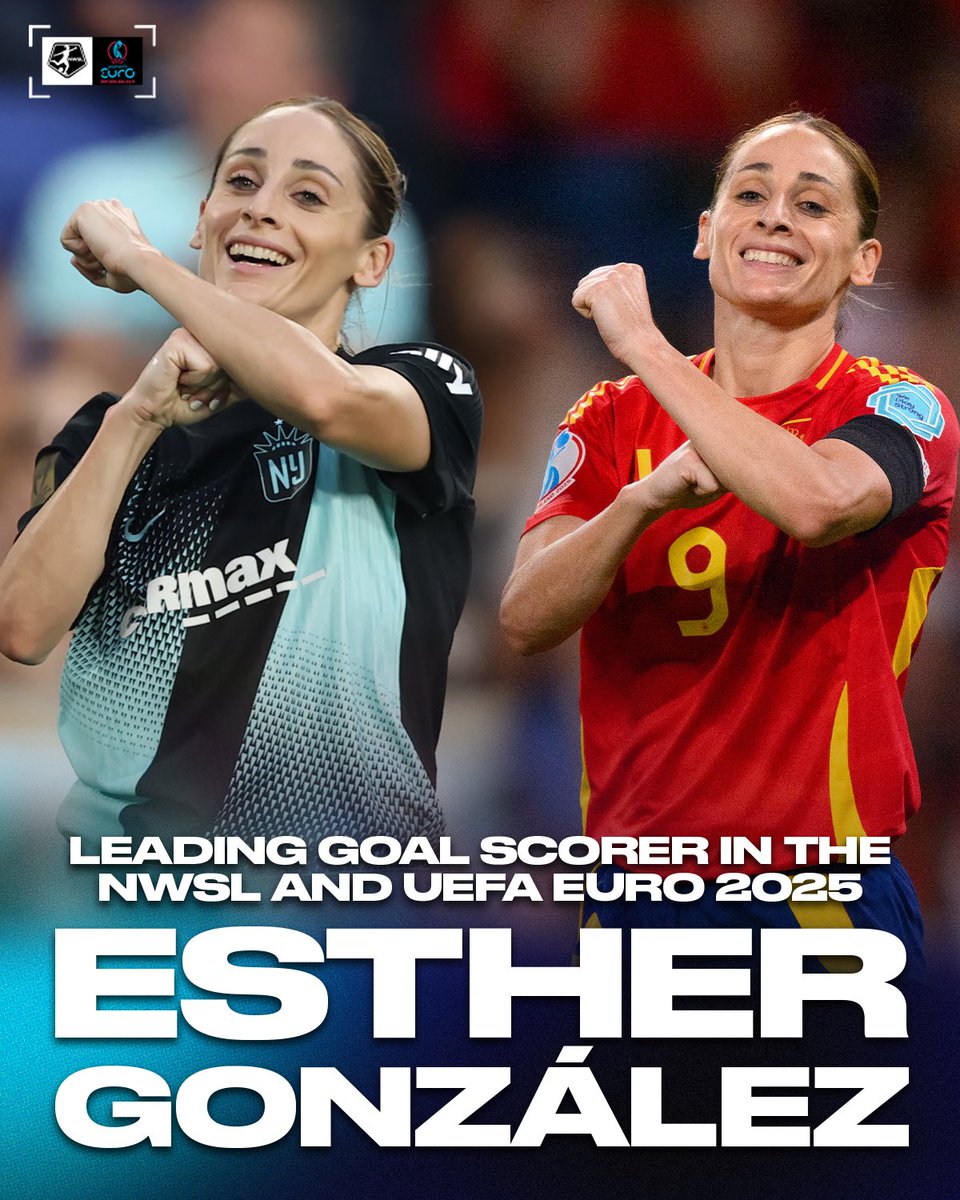 ¡VAMOS ESTHER GONZÁLEZ! 🇪🇸💪

She has been untouchable through the group stages of the @weuro2025, take a look at all of her goals so far.