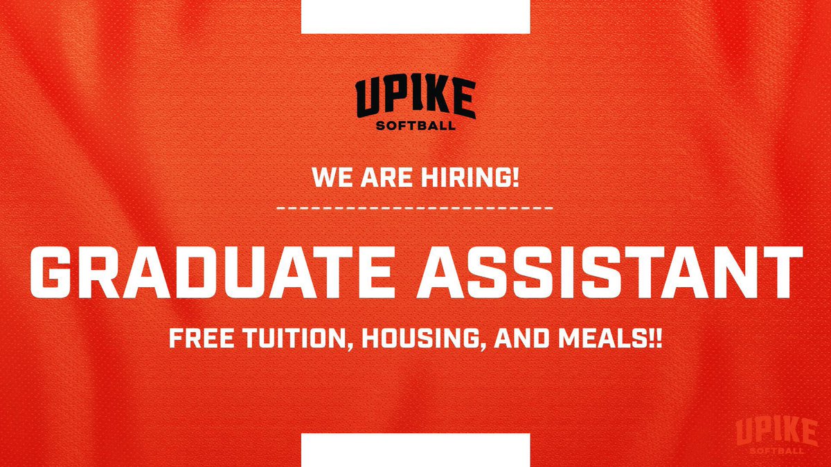 We are looking for a new graduate assistant!  Click below for details!  

Apply here➡️ upike.edu/wp-content/upl…