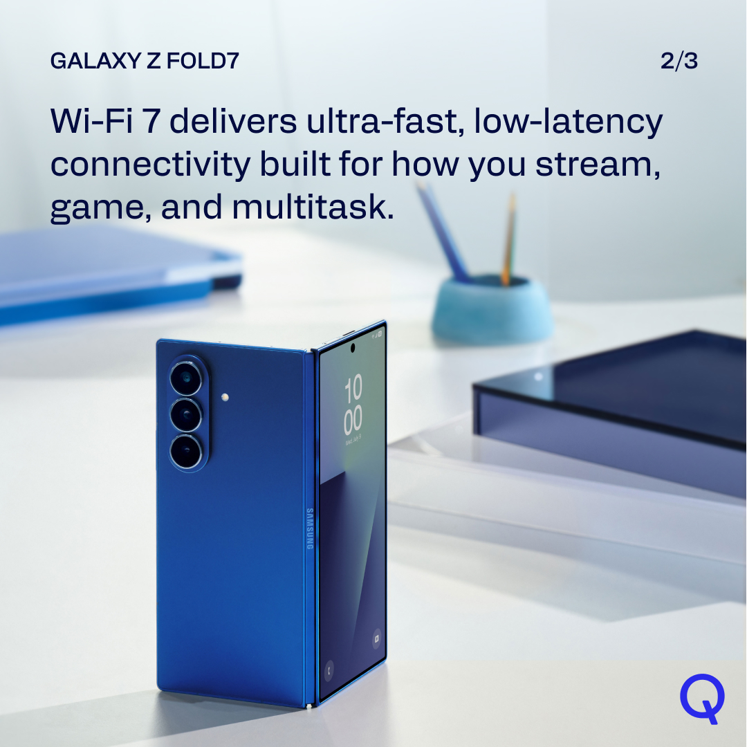 Qualcomm's tweet image. What a launch 🚀 @SamsungMobile unveiled the Galaxy Z Fold7 at #GalaxyUnpacked—powered by @Snapdragon 8 Elite for Galaxy globally. Experience our smartest, fastest processor yet.