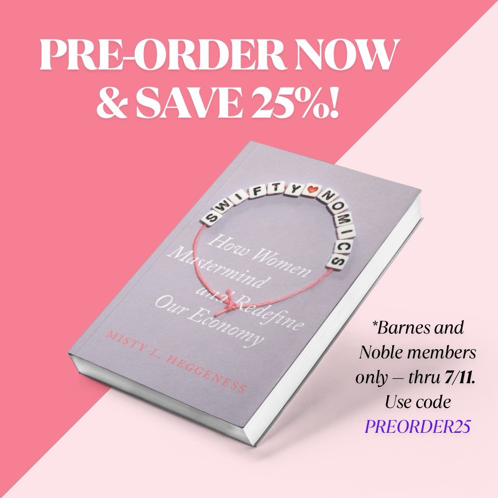 Misty Heggeness (@m_heggeness) on Twitter photo Today is the last day to pre-order SWIFTYNOMICS for 25% off at <a href="/BNBuzz/">Barnes & Noble</a>! Use PREORDER25 at checkout. barnesandnoble.com/w/swiftynomics… Today is the last day to pre-order SWIFTYNOMICS for 25% off at <a href="/BNBuzz/">Barnes & Noble</a>! Use PREORDER25 at checkout. barnesandnoble.com/w/swiftynomics…