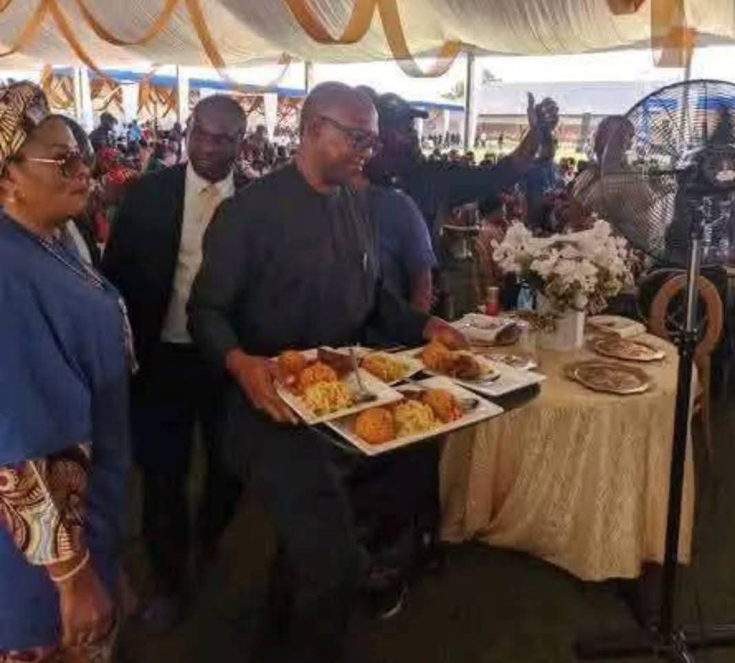 <a href="/firstladyship/">NEFERTITI</a> The event Peter Obi was seen serving food is an event called “The Jubilee of Hope”. It’s an event where the wealthy serves the poor in the society. It reminds us of our equality as humans.
