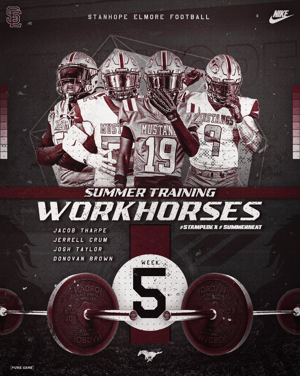 Week 5 #WorkHorses 
#SummerHeat #StampedE