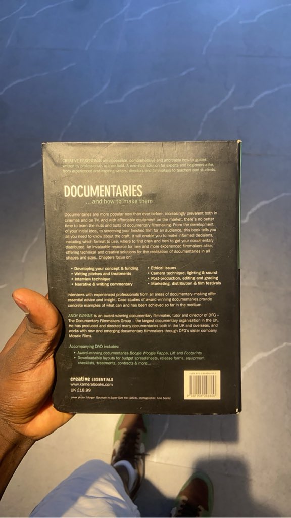 thekosi_'s tweet photo. Started reading Documentaries… and How to Make Them by Andy Glynne. It breaks down what makes a great documentary from story and style to ethics and budgeting. A solid guide for beginners and anyone looking to improve. 🎬📚

Such a great read! https://t.co/m7loJWwkVT