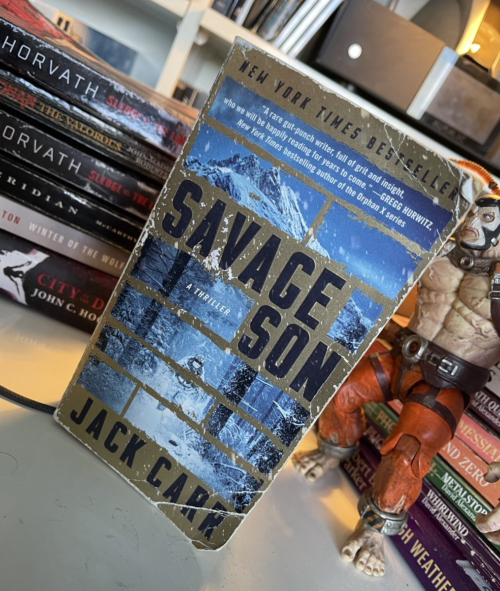 Savage Son review

badass rec from 📚&amp;💪<a href="/Jon_Finkel/">Jon Finkel📚💪</a>

my 1st <a href="/JackCarrUSA/">Jack Carr</a> thriller

👊homage to Most Dangerous Game
👊gun/tech porn
👊redacted bits made it feel clandestine
👊nasty villain(s)
❌MC is 🎨 by numbers

Reece/Rapp/Harvath are all the same guy in my head. 🤷‍♂️