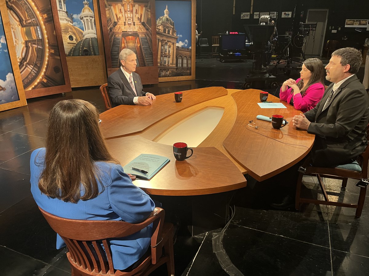 IowaPress's tweet image. The World Food Prize leader is familiar with agriculture in IA &amp;amp; around the world. Gov Tom Vilsack is our guest. Joining Radio IA&apos;s @okayhenderson are the Gazette&apos;s @ErinDMurphy &amp;amp; DMReg&apos;s @brianneDMR Watch today at Noon on @Iowa PBS or online anytime at iowapbs.org/shows/iowapres…