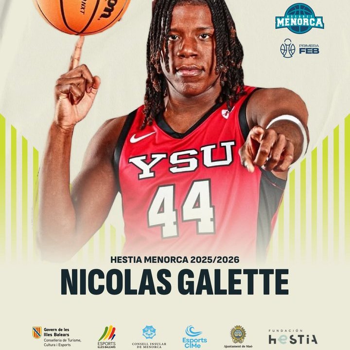 CompeticionesFEB (@competicionfeb) on Twitter photo 🚨 Mercado #PrimeraFEB: El <a href="/BasquetMenorca/">Hestia Menorca</a> incorpora al polivalente interior <a href="/nicogalette/">Nico Galette</a>
▶️ Aterriza en la Isla procedente de Youngstown State Penguins para debutar en Europa
🗓️ 2002 | 📏 1,97 m.
⛹️♂️ Ala pívot | 🌍 Estadounidense
📝 Más información ⬇
feb.es/2025/7/11/balo… 🚨 Mercado #PrimeraFEB: El <a href="/BasquetMenorca/">Hestia Menorca</a> incorpora al polivalente interior <a href="/nicogalette/">Nico Galette</a>
▶️ Aterriza en la Isla procedente de Youngstown State Penguins para debutar en Europa
🗓️ 2002 | 📏 1,97 m.
⛹️♂️ Ala pívot | 🌍 Estadounidense
📝 Más información ⬇
feb.es/2025/7/11/balo…