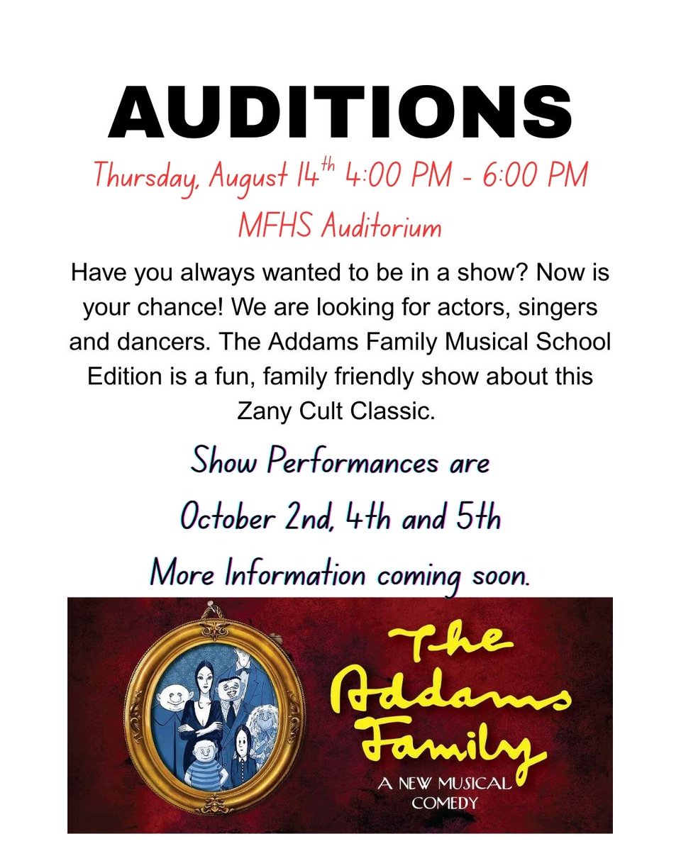 MFHSChoir's tweet photo. MFHS STUDENTS! https://t.co/wgLABBg9sT