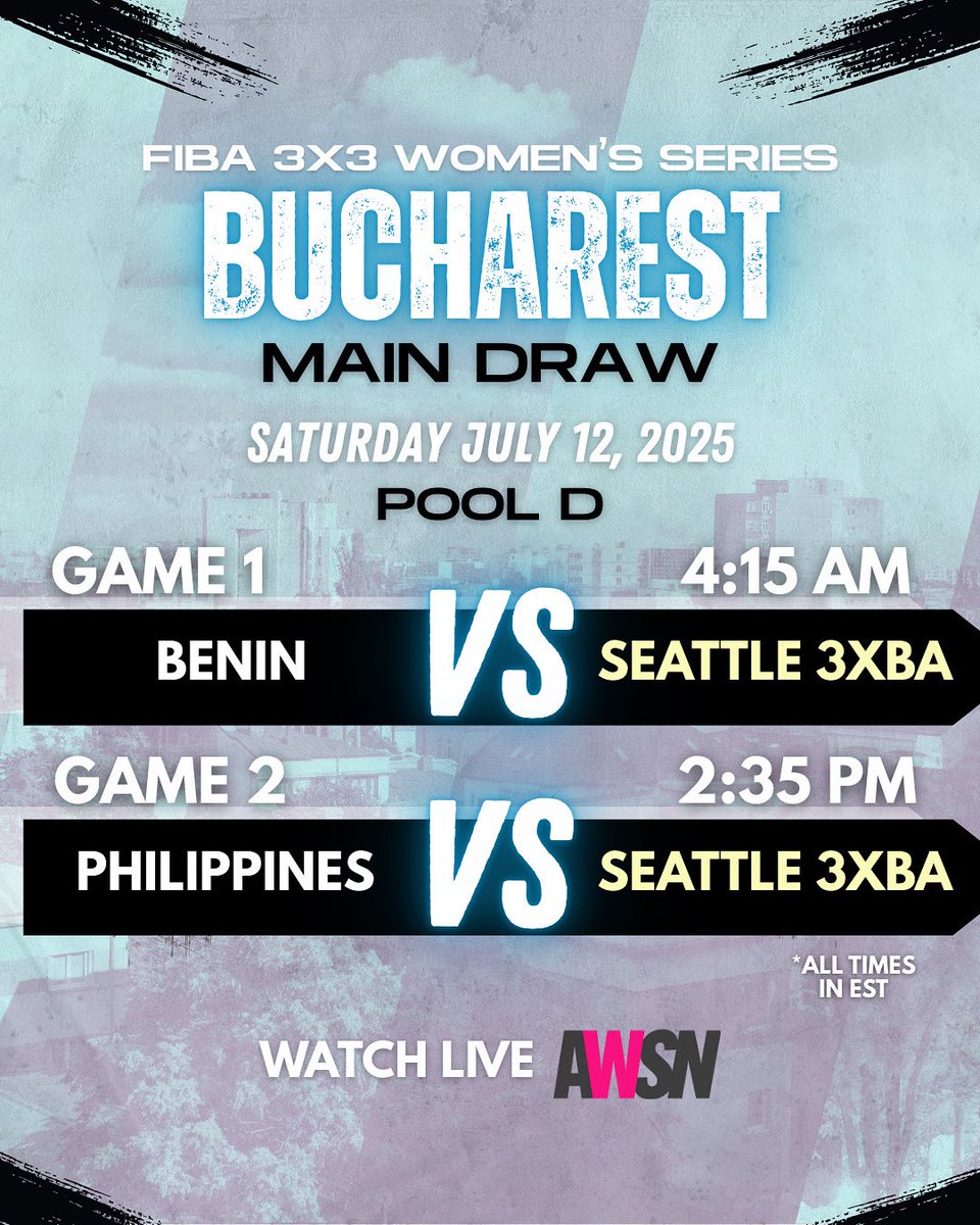 Are you entertained yet?! Get ready for Day 2 of 3XBA action in Bucharest 🍿👀 #3XBA #3x3WSBucharest 

Stream 3XBA’s games for free awsn.tv on @plutotv! | or YouTube.com/FIBA3x3