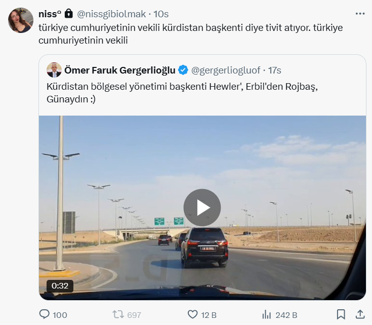 Ne diyelim Mahmut mu diyelim? Kürdistan orası.