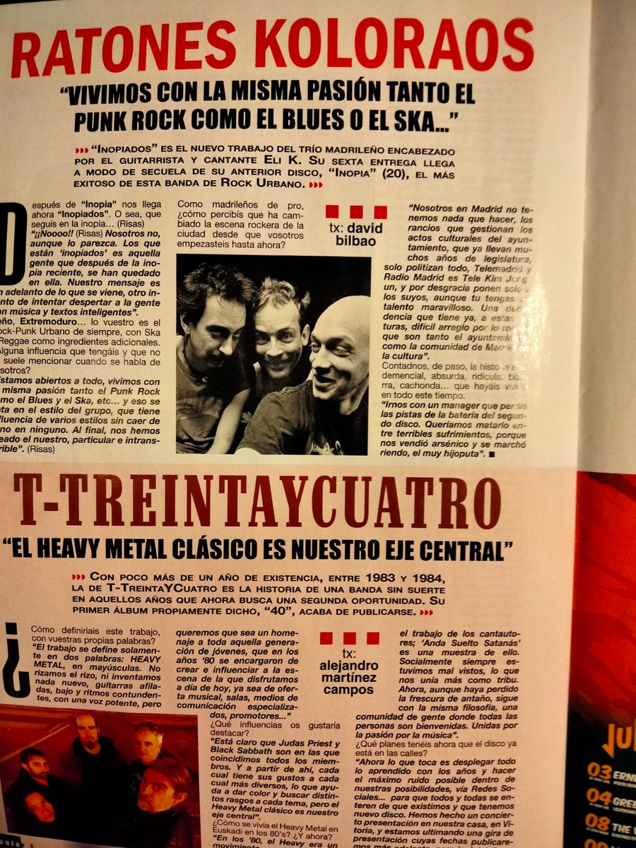 Salimos en la revista @popular1magazine con la noticia de nuestro último disco "inopiados" 
¡Muchas gracias por darnos a conocer!