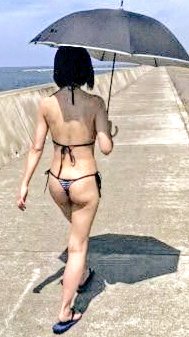 海岸も日差しがすんごいね☆熱中症に気をつけましょ💋